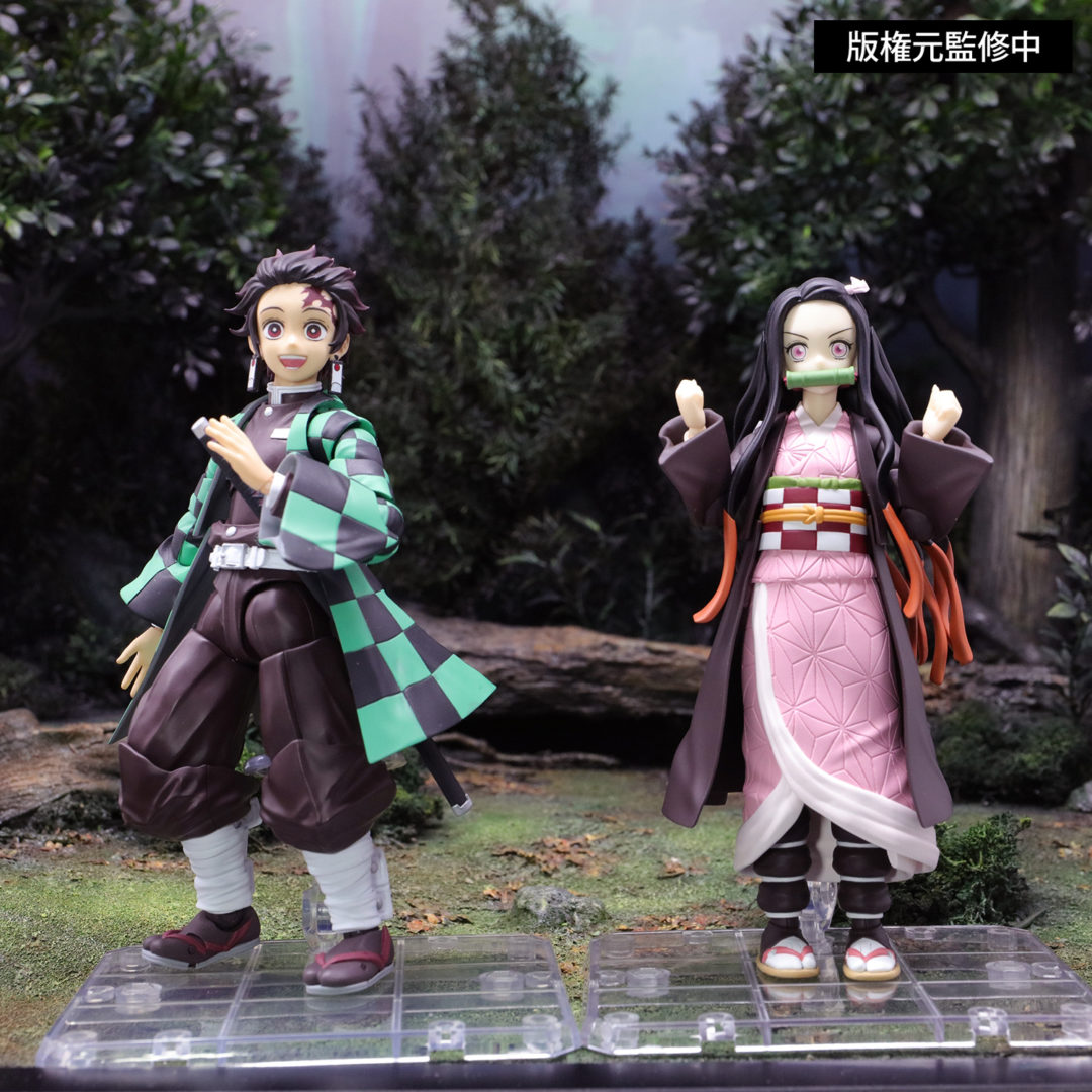 S.H.Figuarts 竈門炭治郎　参考出品
S.H.Figuarts 竈門禰豆子　参考出品
※禰は「ネ」＋「爾」が正しい表記となります。
