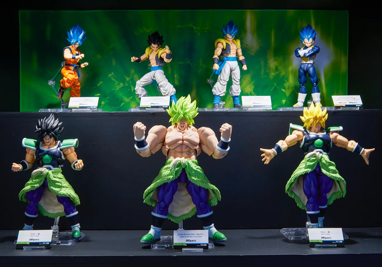 S.H.Figuarts ブロリー-超-／店頭発売中
S.H.Figuarts スーパーサイヤ人ブロリーフルパワー／店頭発売中
S.H.Figuarts スーパーサイヤ人ゴッドスーパーサイヤ人孫悟空-超-／店頭発売中
S.H.Figuarts スーパーサイヤ人ゴッドスーパーサイヤ人ベジータ-超-／魂ウェブ商店（受注終了）
S.H.Figuarts スーパーサイヤ人ゴッドスーパーサイヤ人ゴジータ／店頭発売中
©バードスタジオ／集英社 ©「２０１８ ドラゴンボール超」製作委員会