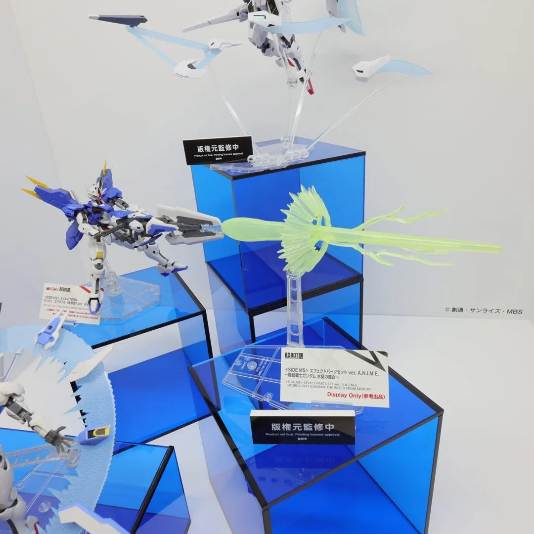 ROBOT魂 ＜SIDE MS＞ エフェクトパーツセット ver. A.N.I.M.E. ～機動戦士ガンダム 水星の魔女～　参考出品
※画像は ROBOT魂 ver. A.N.I.M.E.『機動戦士ガンダム 水星の魔女』シリーズ（発売中または魂ウェブ商店/受注終了）との組み合わせ例です。