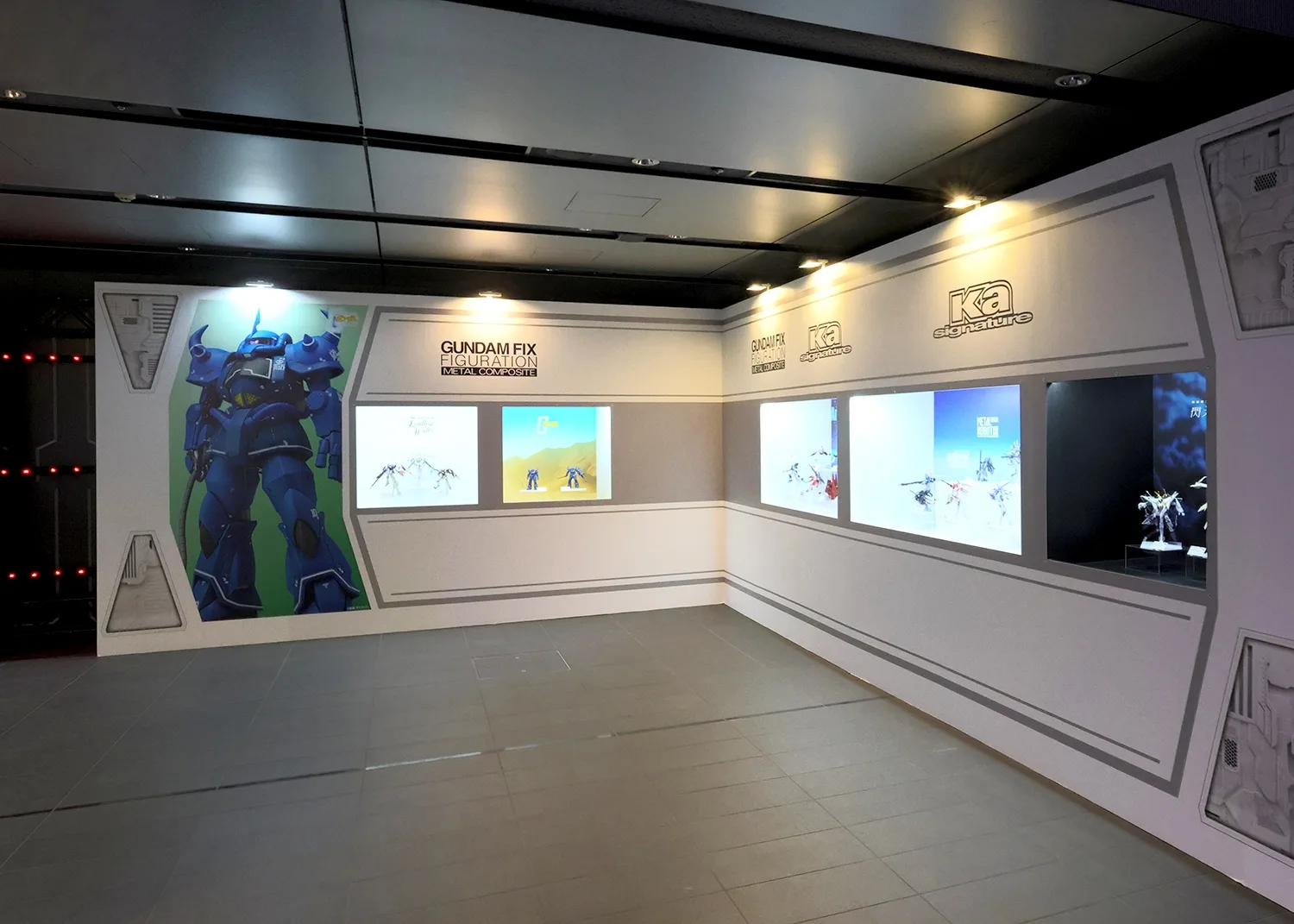 「METAL ROBOT魂」「ROBOT魂」「Ka signature」「GUNDAM FIX FIGURATION METAL COMPOSITE」コーナー