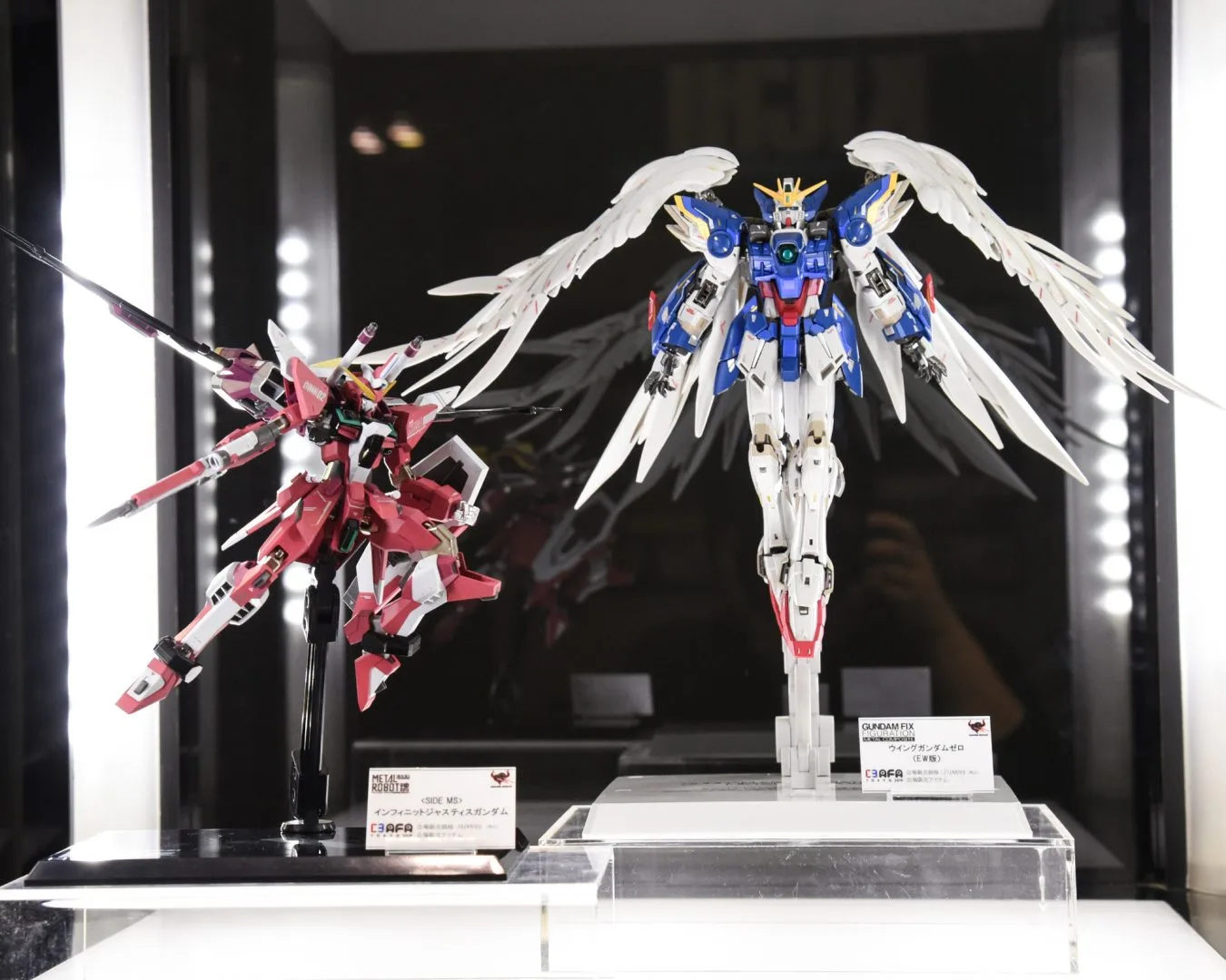 【会場物販】GUNDAM FIX FIGURATION METAL COMPOSITE ウイングガンダムゼロ（EW版）
※魂ウェブ商店にて2018年5月発送
【会場物販】METAL ROBOT魂＜SIDE MS＞ インフィニットジャスティスガンダム
※魂ウェブ商店にて2018年9月発送
©創通・サンライズ
