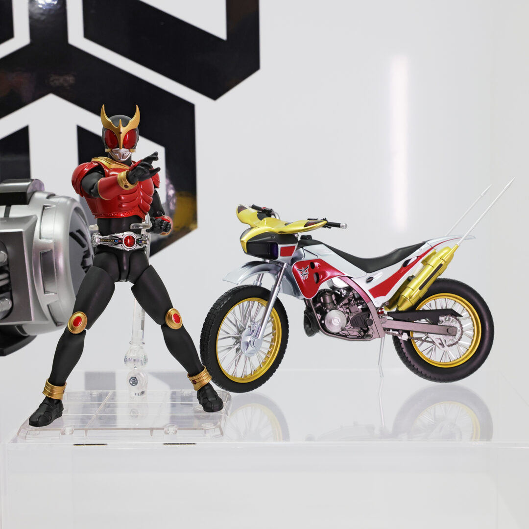 S.H.Figuarts（真骨彫製法） 仮面ライダークウガ マイティフォーム -Store Limited Edition-　魂ストア限定商品
S.H.Figuarts トライチェイサー2000 -25th Anniversary Ver.-　参考出品