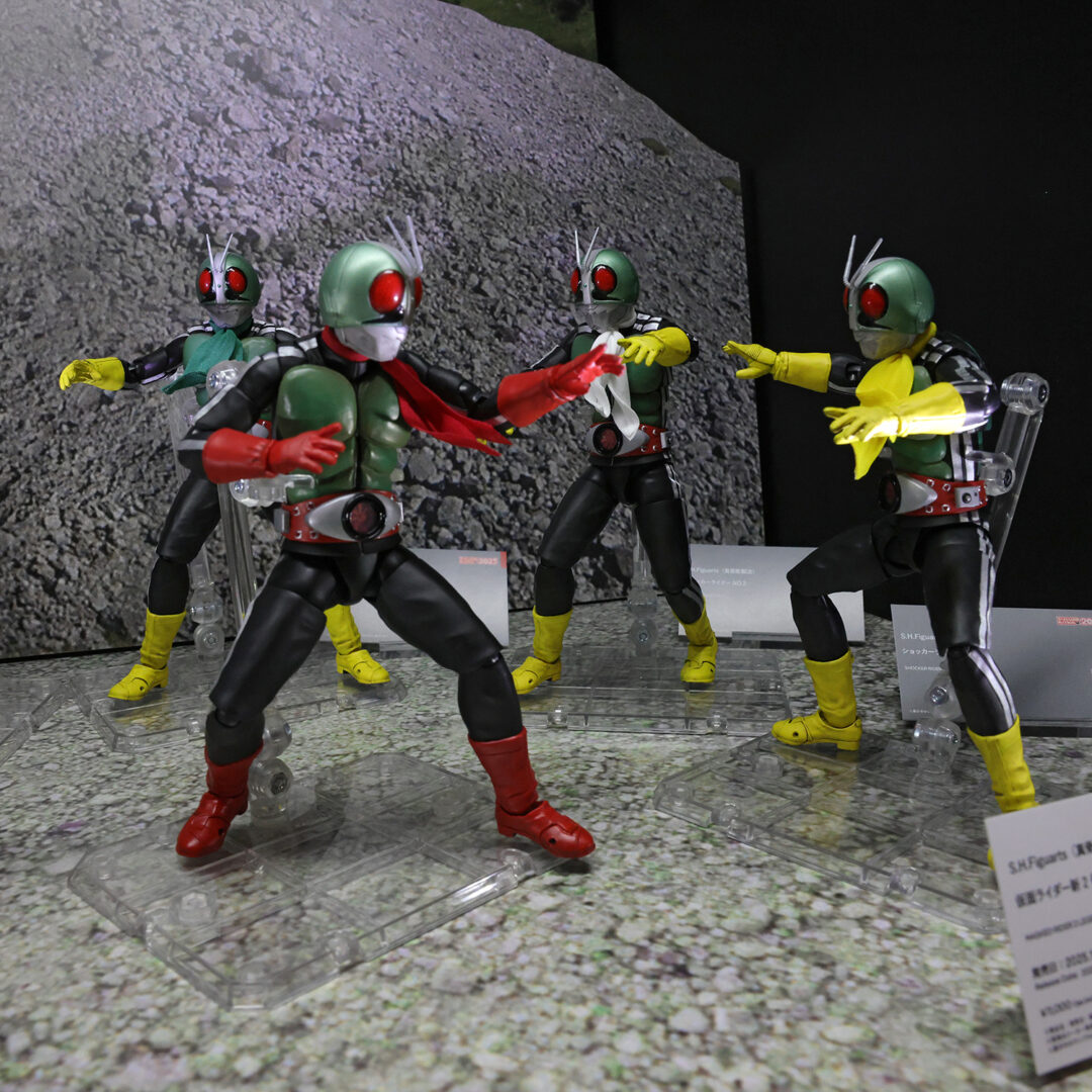 S.H.Figuarts（真骨彫製法） 仮面ライダー新2号 栄光の昭和ライダーエディション　2025年12月店頭発売予定
S.H.Figuarts（真骨彫製法） ショッカーライダーNO.1～NO.6　参考出品