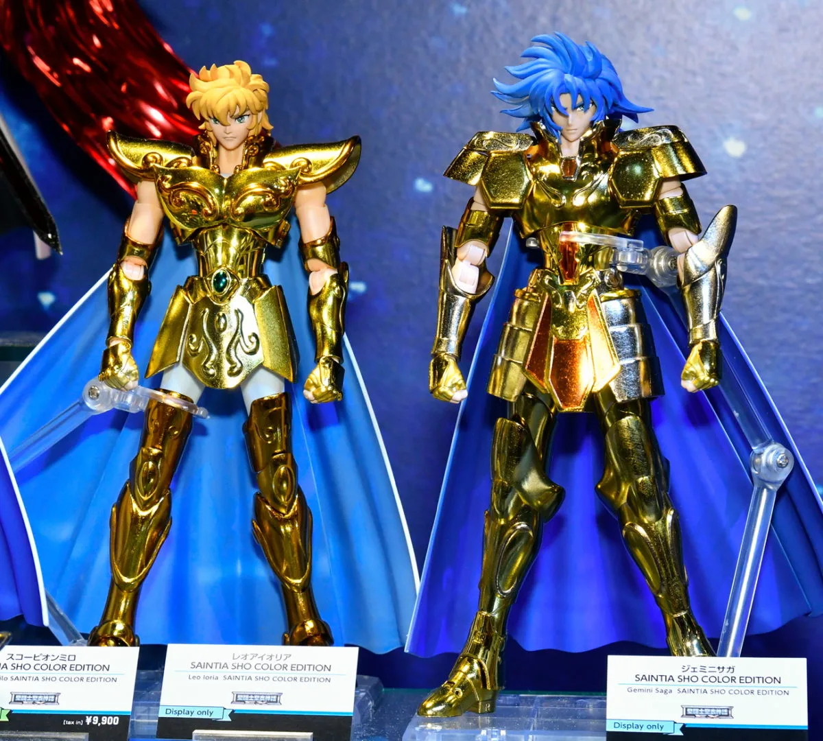 聖闘士聖衣神話EX レオアイオリア SAINTIA SHO COLOR EDITION／参考展示
聖闘士聖衣神話EX ジェミニサガ SAINTIA SHO COLOR EDITION／参考展示
©車田正美・久織ちまき(秋田書店)／東映アニメーション