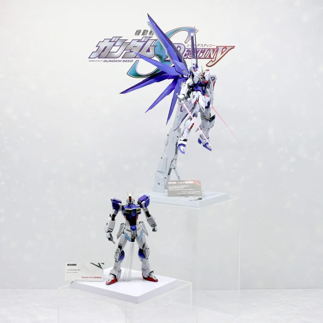 METAL BUILD インパルスガンダム　参考出品
METAL BUILD フリーダムガンダム CONCEPT 2 SNOW SPARKLE Ver.　魂ネイション2023開催記念商品