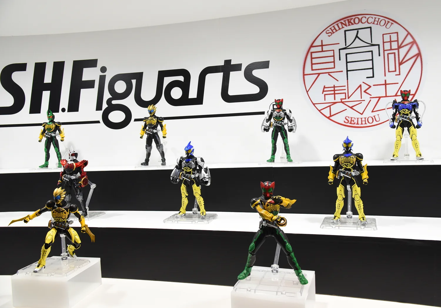 S.H.Figuarts（真骨彫製法）仮面ライダーオーズ コンボ・亜種組み合わせ例／参考展示
©石森プロ・東映