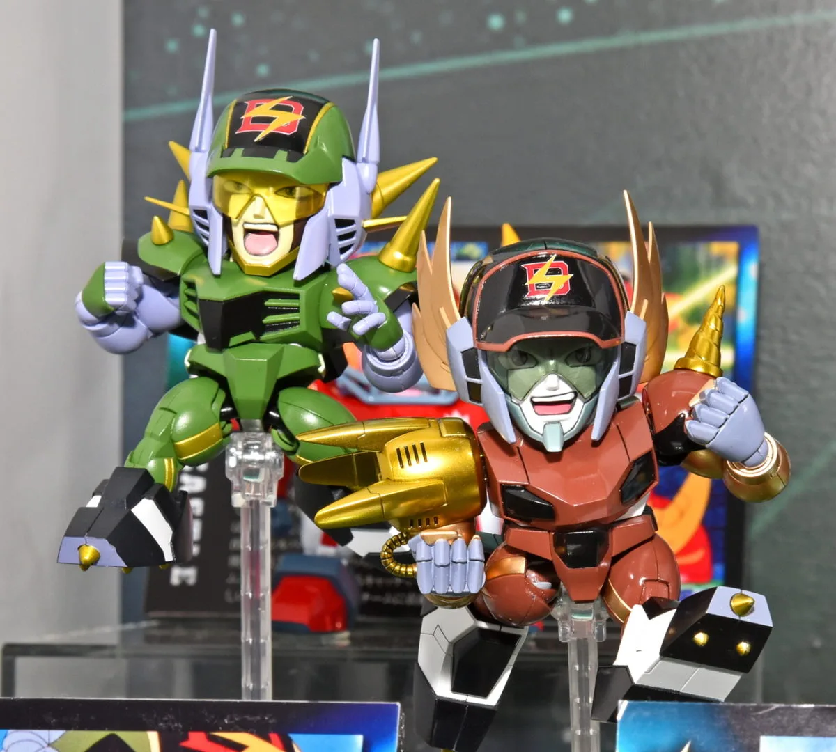 超合金 アイアンリーガー ゴールドアーム／参考展示
超合金 アイアンリーガー ゴールドマスク／参考展示
©サンライズ