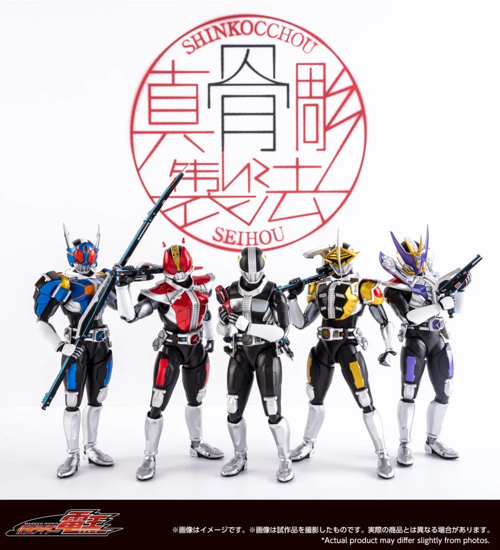 「S.H.Figuarts(真骨彫製法) 仮面ライダー電王 ソードフォーム/ガンフォーム」 一般店頭販売 発売中
「S.H.Figuarts(真骨彫製法) 仮面ライダー電王 ロッドフォーム/アックスフォーム」 魂ウェブ商店受注終了 2022年2月発送予定
「S.H.Figuarts(真骨彫製法) 仮面ライダー電王 プラットフォーム(ケータロス Ver.)」 魂ウェブ商店受注終了 2022年2月発送予定