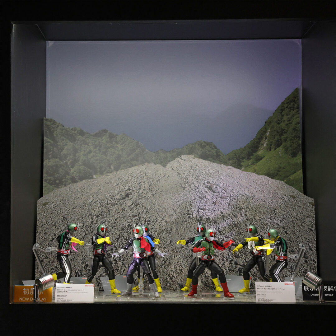 S.H.Figuarts（真骨彫製法） 仮面ライダー新1号 栄光の昭和ライダーエディション（初回限定台座付属）　2025年11月14日店頭発売
S.H.Figuarts（真骨彫製法） 仮面ライダー新2号 栄光の昭和ライダーエディション　2025年12月店頭発売予定
S.H.Figuarts（真骨彫製法） ショッカーライダーNO.1～NO.6　参考出品