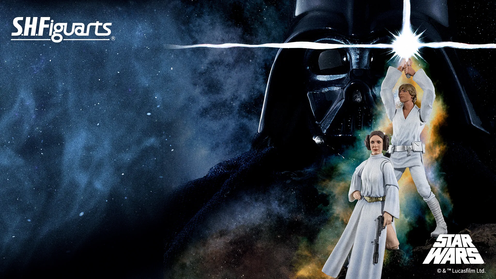 『スター・ウォーズ エピソード4／新たなる希望』より「ダース・ベイダー」「ルーク」「レイア」が装い新たに登場！