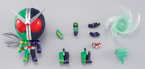 仮面ライダーW チビアーツ フィギュアセット chibi-arts 仮面ライダーW サイクロンジョーカー | 商品一覧 | 魂ウェブ