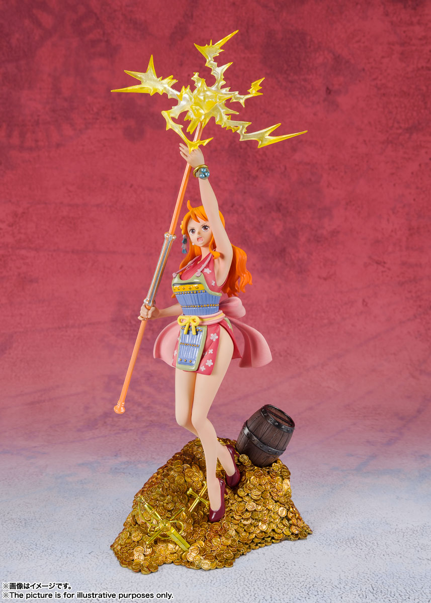 ワンピース おナミ 光月日和 フィギュア Amazon | TAMASHII NATIONS フィギュアーツZERO ONE PIECE ナミ(おナミ