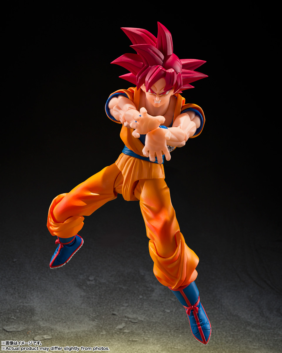 ドラゴンボールフィギュア　スーパーサイヤ人ゴッド S.H.Figuarts スーパーサイヤ人ゴッド孫悟空-正しき心がもたらすサイヤ