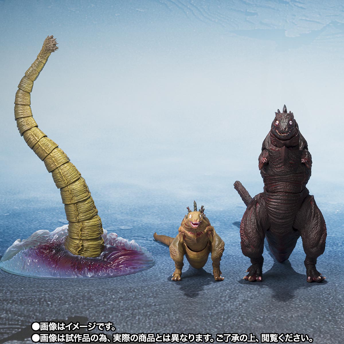 S.H.MonsterArts ゴジラ (2016) 第2形態＆第3形態＆巨大不明生物セット