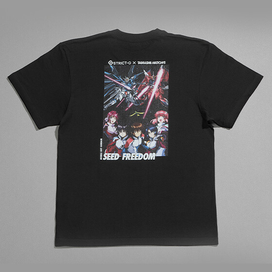 STRICT-G×TAMASHII NATIONS 『機動戦士ガンダムSEED FREEDOM』 Tシャツ 
