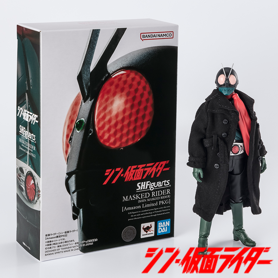 Special website S.H.Figuarts Kamen Rider (SHIN KAMEN RIDER) is now available in Amazon limited edition PKG!