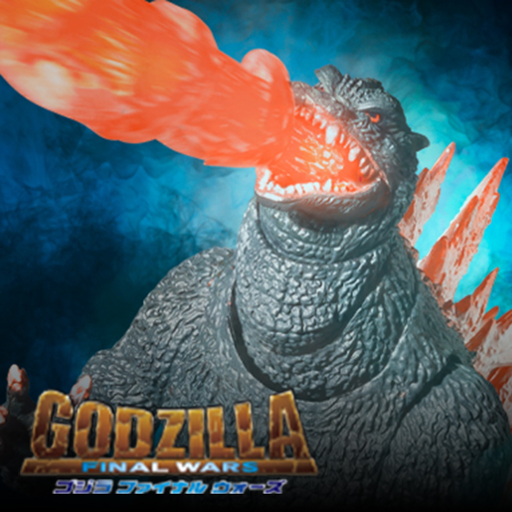 【ゴジラ】『ゴジラ FINAL WARS』より、「ゴジラ (2004) 放射熱線Ver.」と「新・轟天号」がセットになってS.H.MonsterArtsに登場!