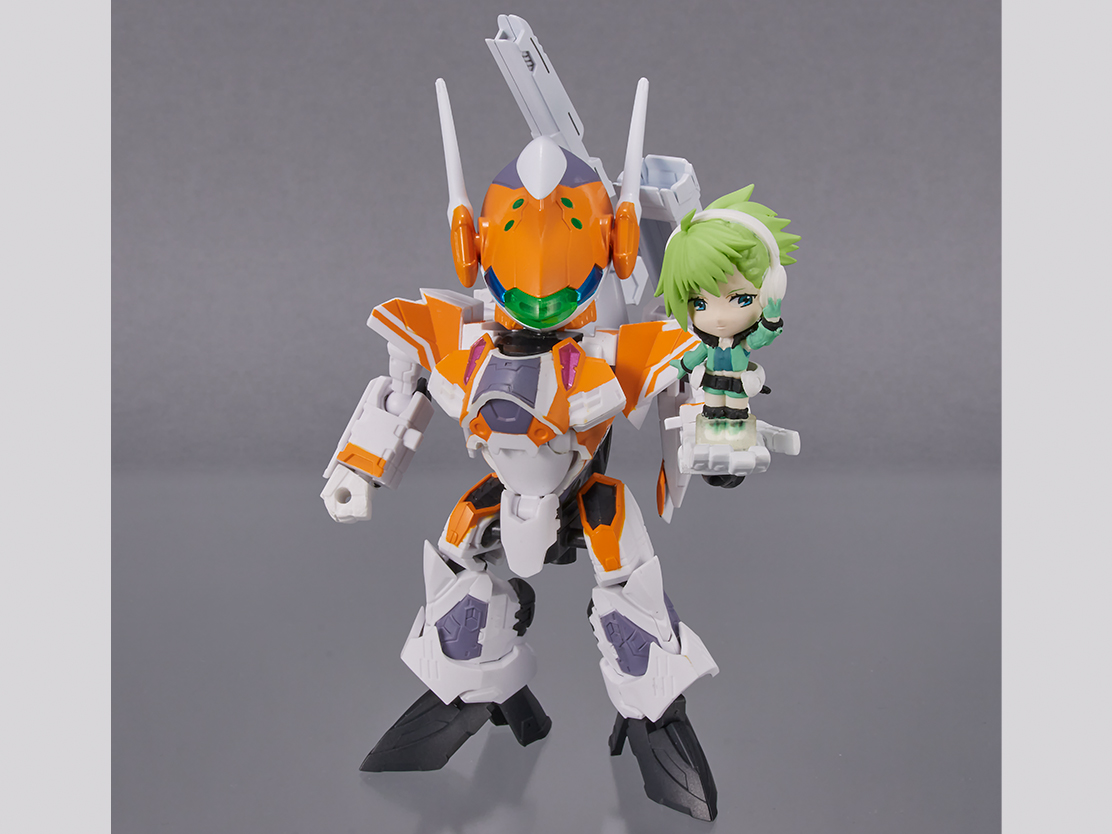MACROSS Delta Figure TINY SESSION VF-31E Siegfried (Chuck Mustang machine) with Reina Prowler