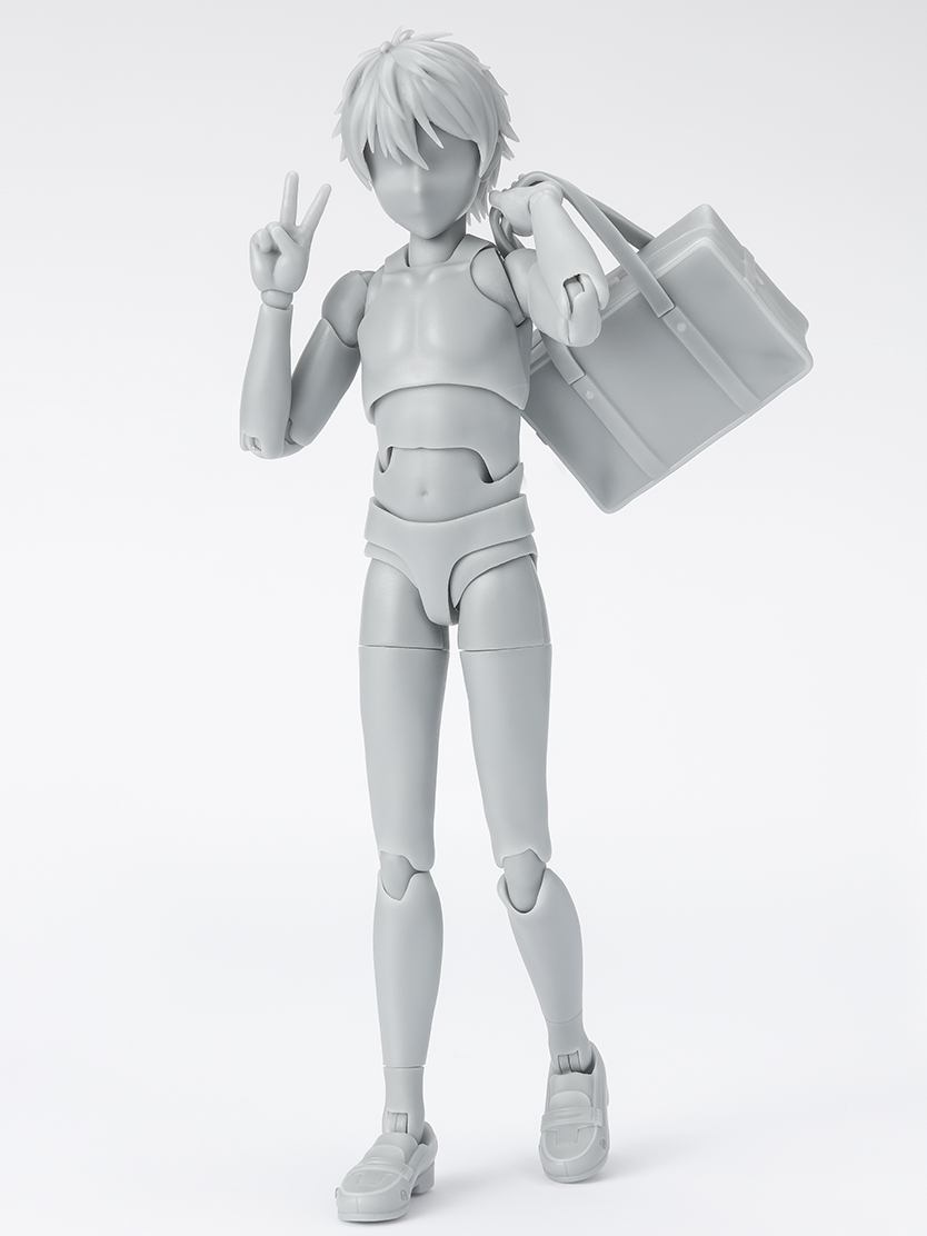 Body-kun and Body-chan Figure S.H.Figuarts BODY-KUN -School Life- Edition DX SET (Gray Color Ver.)