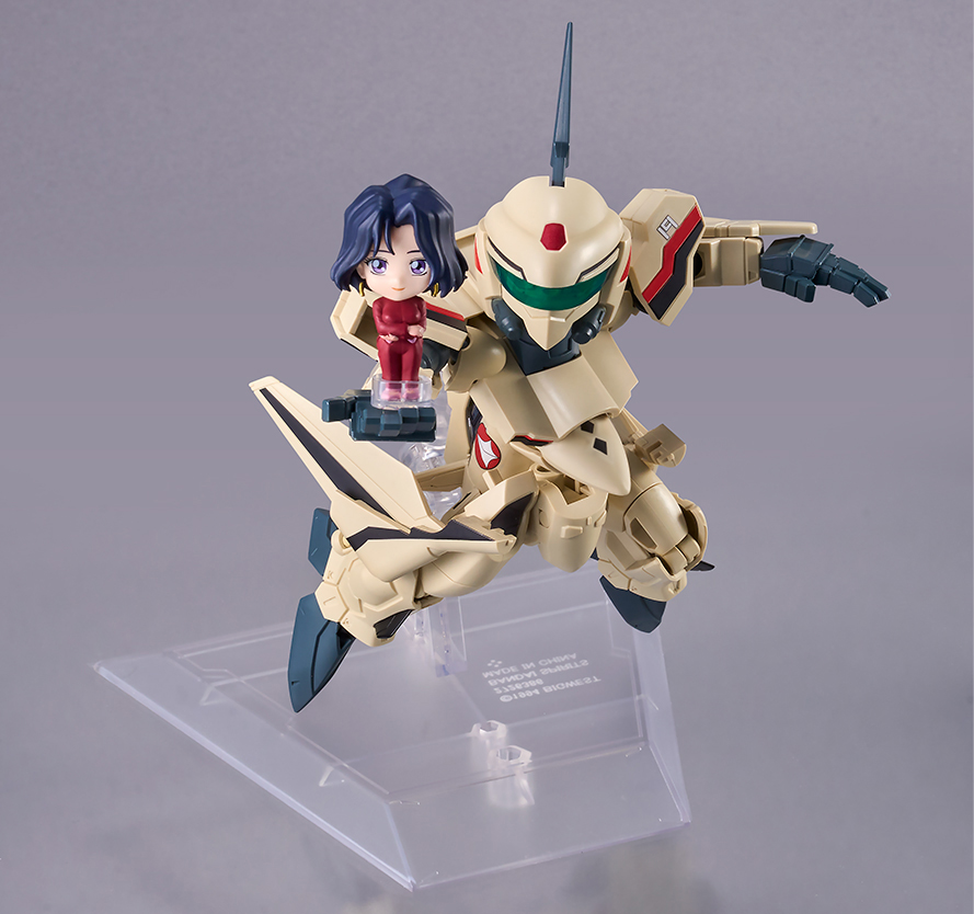 MACROSS Plus Figure TINY SESSION YF-19(ISAMU ALVA DYSON USE) with MYUNG FANG LONE