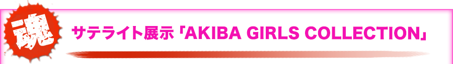 サテライト展示「AKIBA GIRLS COLLECTION」